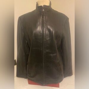 Jones New York Ladies Large Leather Jacket